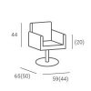 FOTEL MAREA 01 P-7/DYSK SREBRNY (48H)